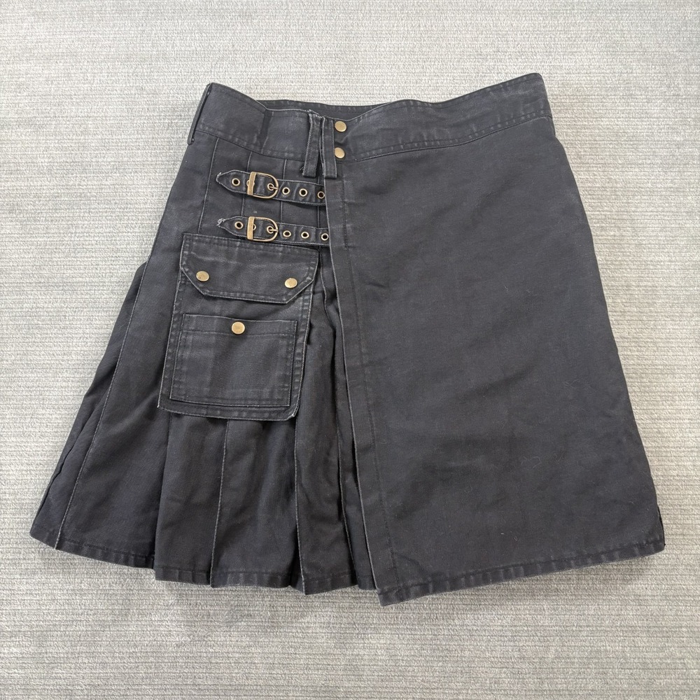 Modern Kilts Utility Kilt for Men Size 38 Faded Black Highlander Grunge Punk